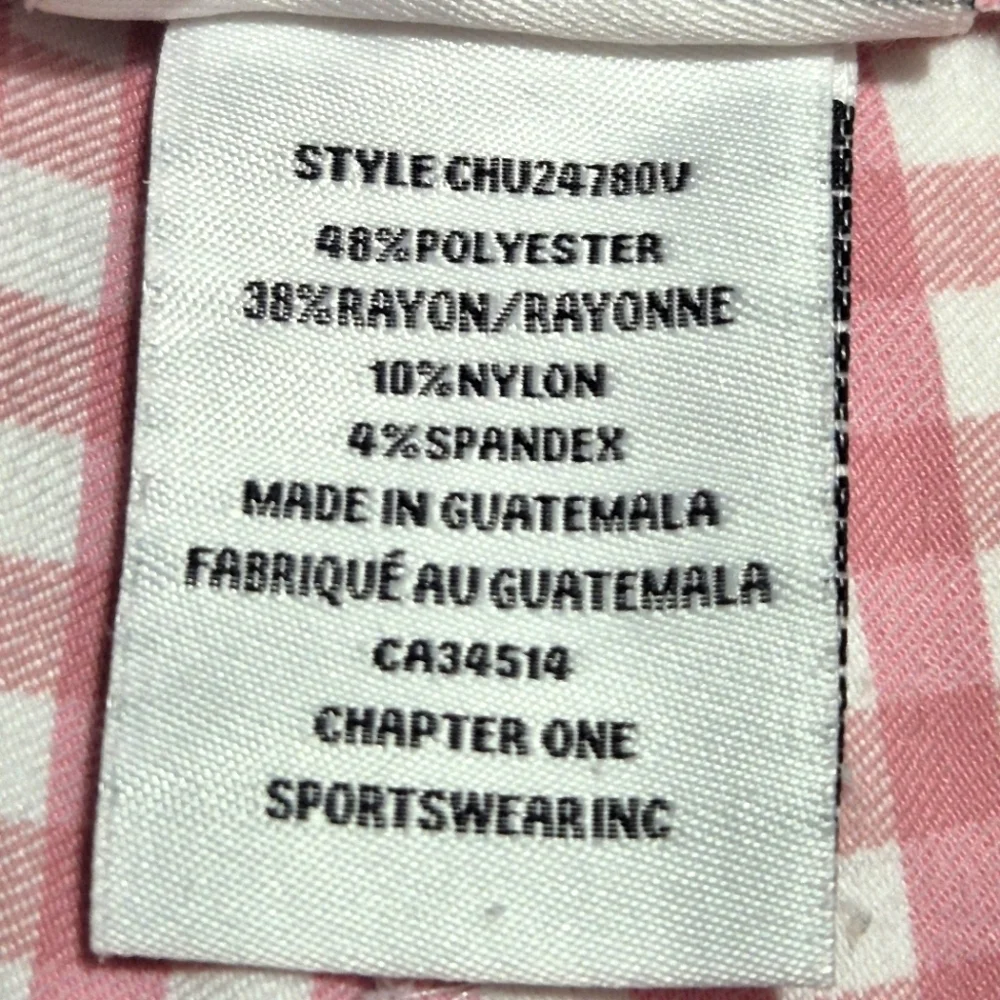 Jules & Leopold Pink Gingham Trousers..SIZE:L